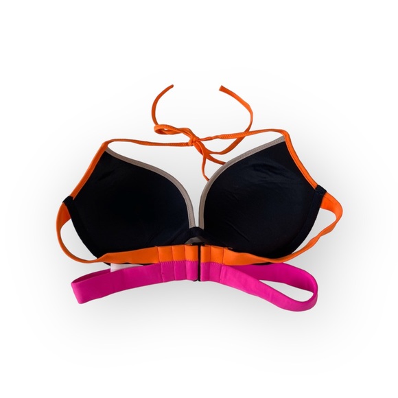 Victoria’s Secret VS Swim ❤︎ Hottie Banded Colorblock Halter Bikini Top ❤︎ 34C - Picture 6 of 16
